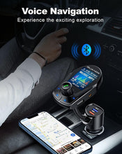 Load image into Gallery viewer, Upgraded Bluetooth FM Transmitter with Intelligent Charging &amp; Flexible Gooseneck