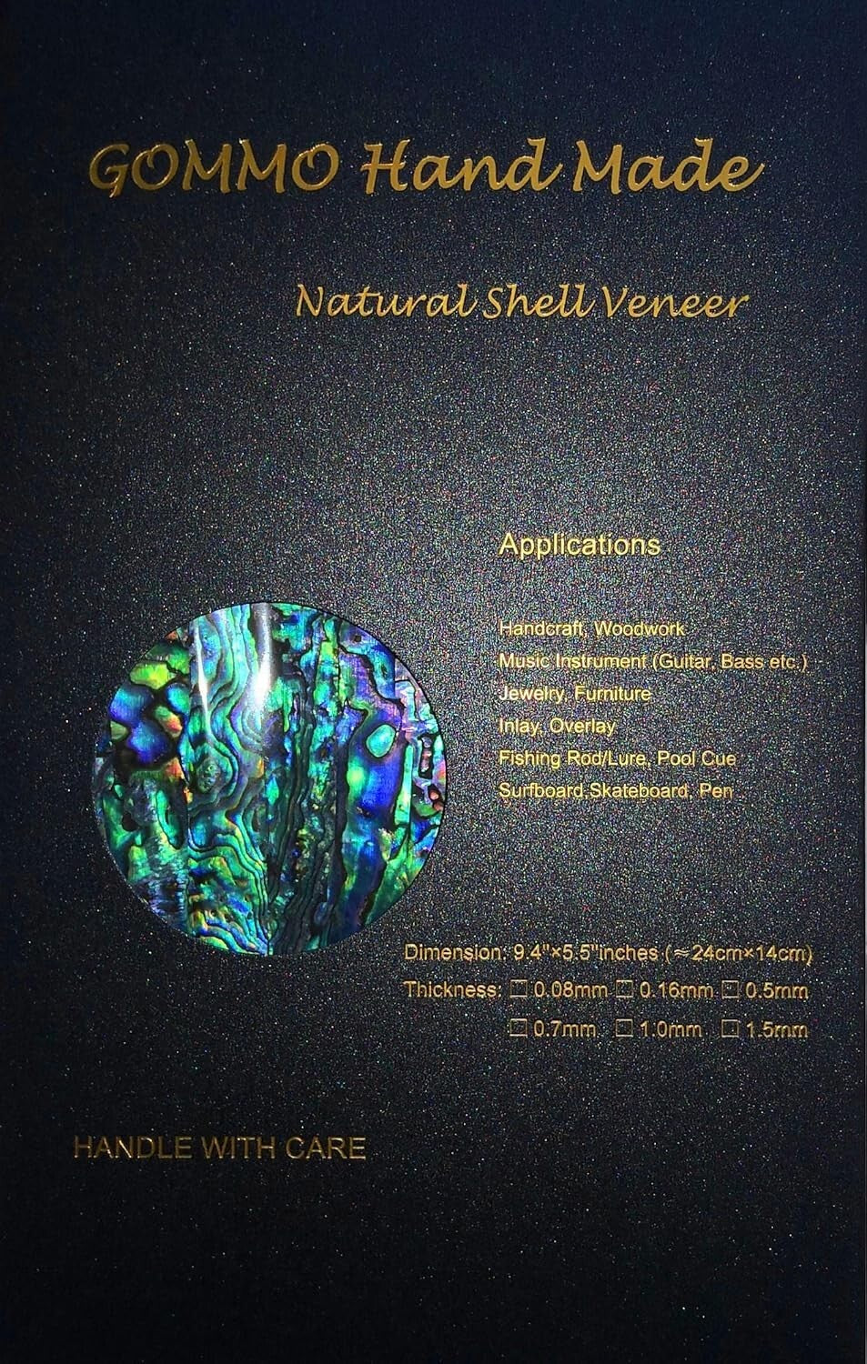 Transparent Abalone Shell Sheets - Perfect for Instruments, Furniture & More