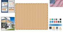 Load image into Gallery viewer, Waterproof 90% UV Protection Sun Shade Cloth with Grommets - 16' x 20' Wheat