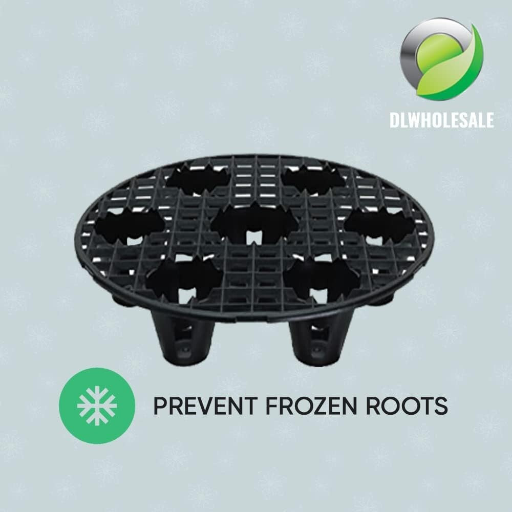 16-Inch Pot Elevators - 6-Pack of Durable Plant Risers for Optimal Drainage