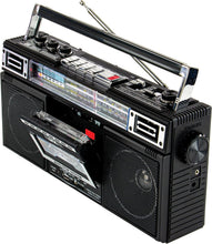 Load image into Gallery viewer, Retro 1980's Boombox with Bluetooth &amp; 4-Band Radio - MP3 Conversion