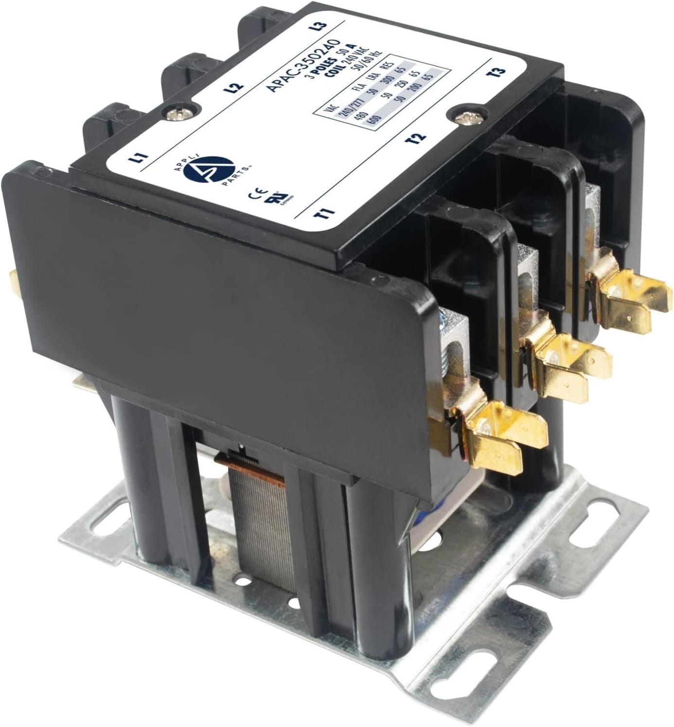 Durable Heavy Duty 3 Pole Contactor 240V 50 Amp for Reliable Electrical Use