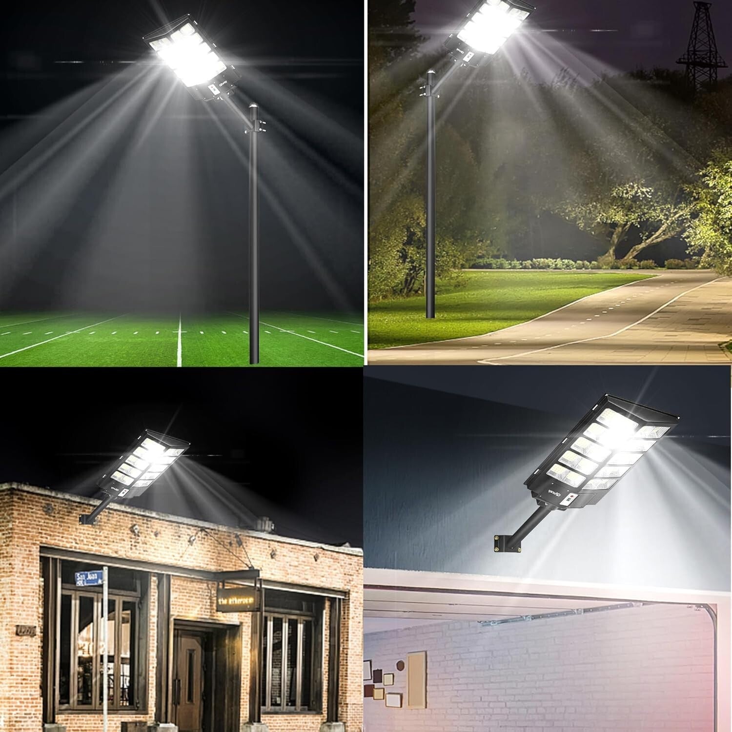 520000LM Solar Street Lights with Remote Control - Waterproof LED Floodlight
