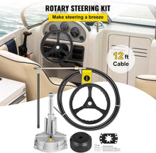 Load image into Gallery viewer, Durable 13.5" Rotary Steering System Kit - Rust-Resistant Marine Design