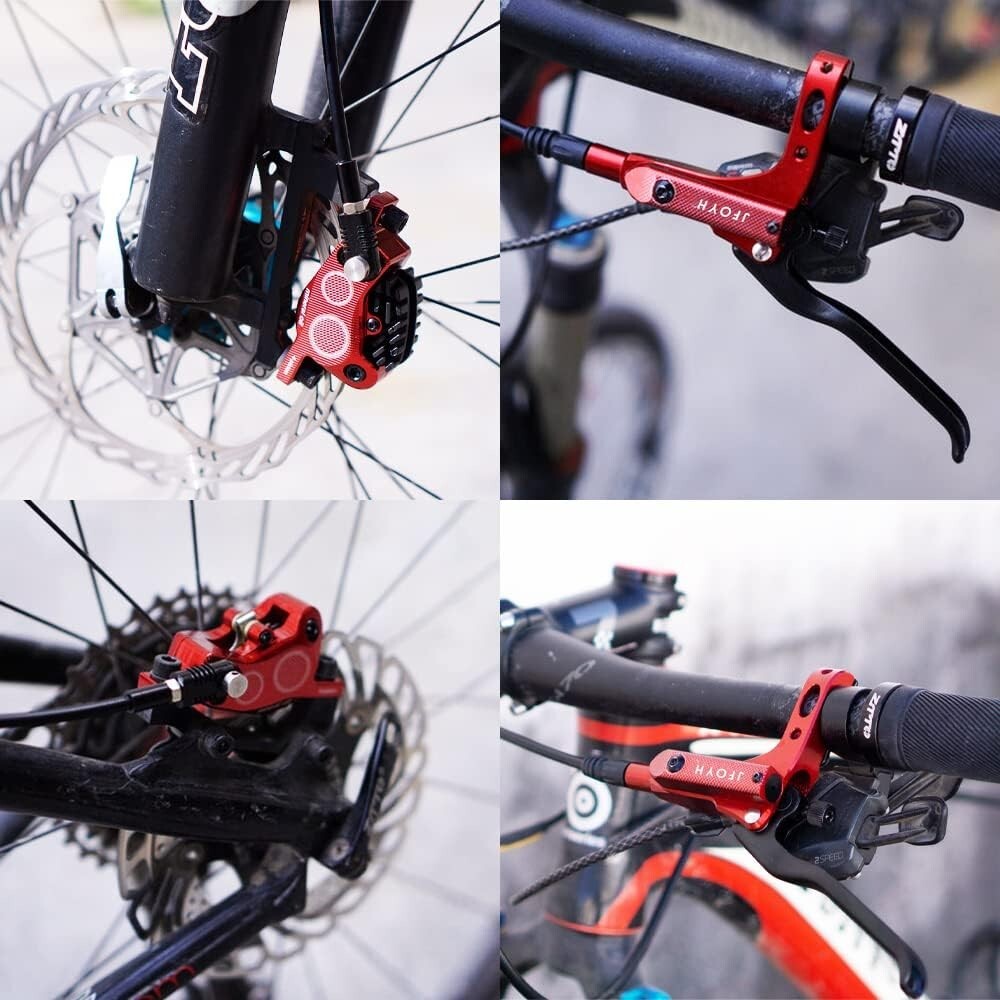 Upgraded ZT2001 MTB Hydraulic Brake Kit with Floating Disc Rotors, Easy Install