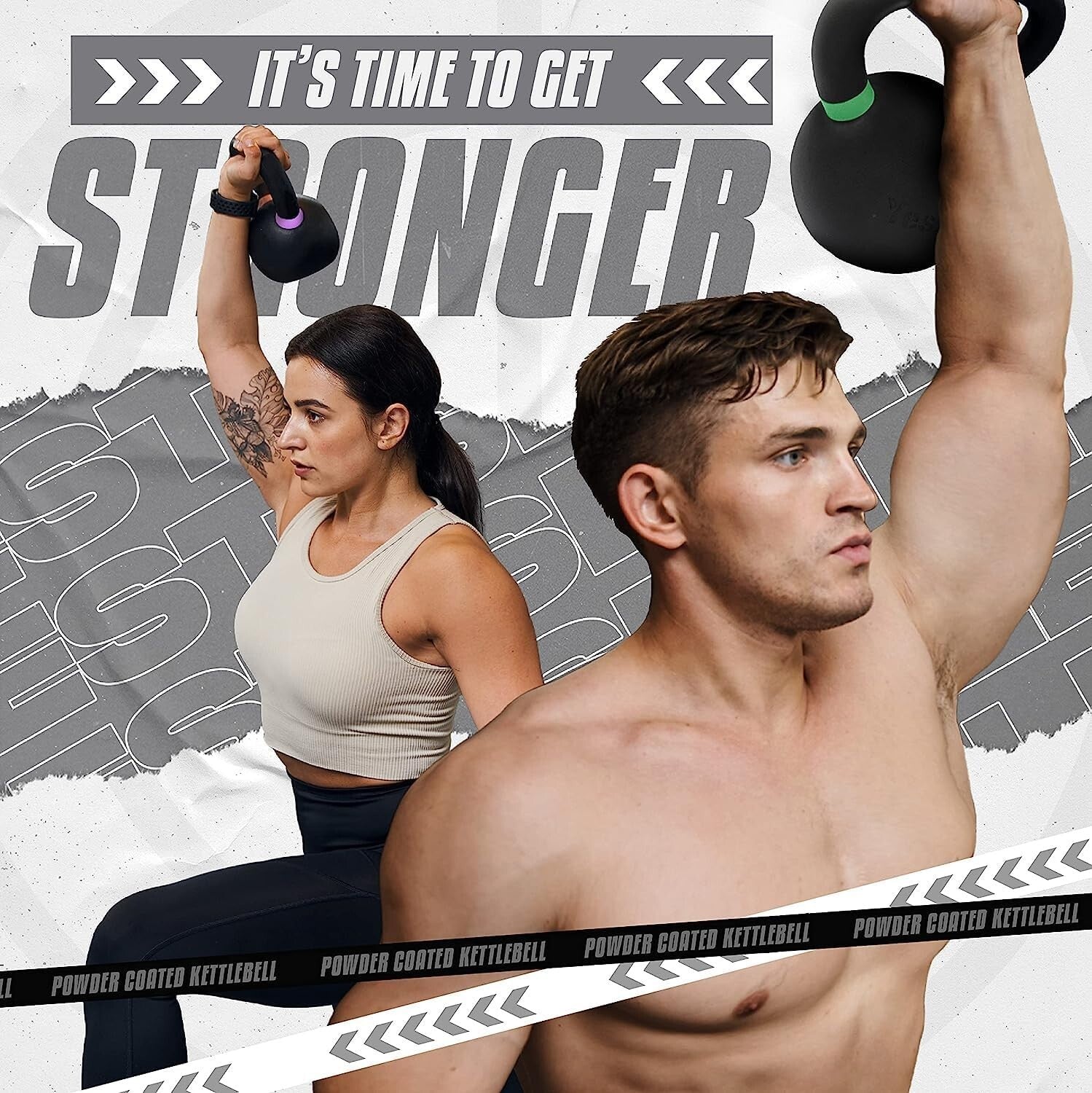 Heavy-Duty Kettlebell with Wide Handle for Strength and Endurance Training