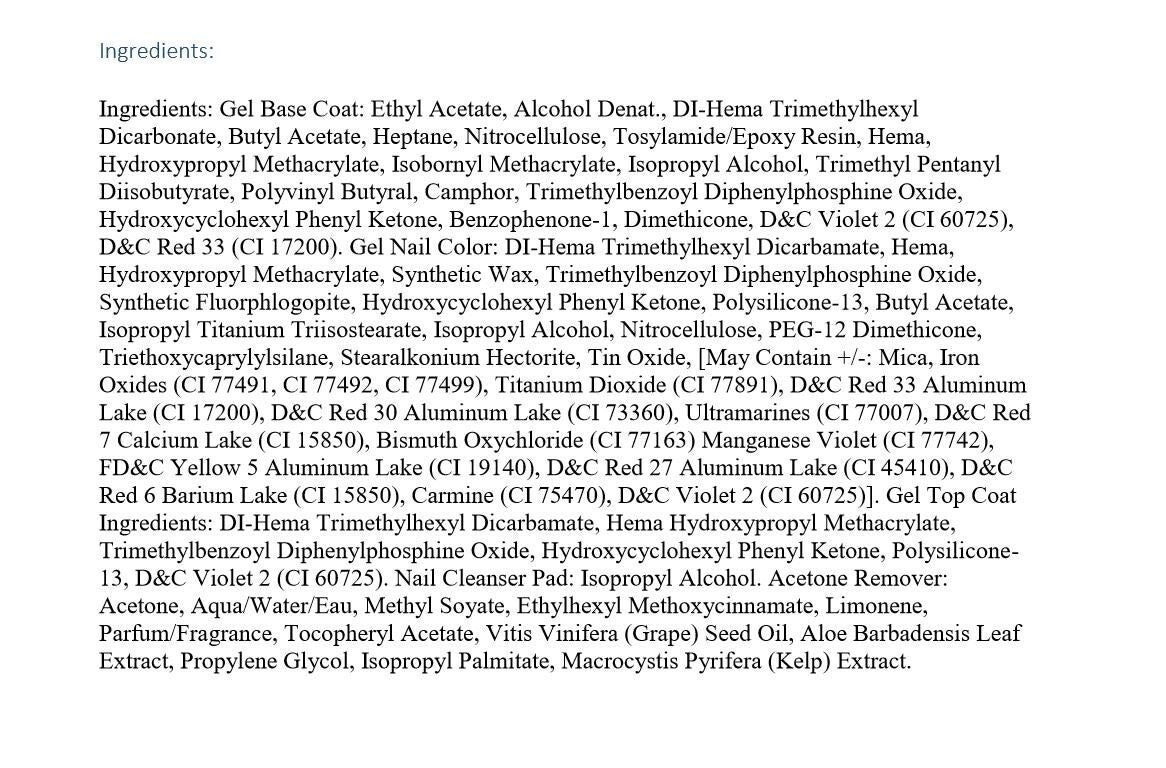 At-Home Gel Nail Polish Kit - Mirror Shine, No Dry Time, Easy Application