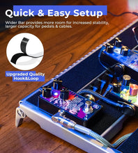 Load image into Gallery viewer, Portable Aluminum Guitar Pedal Board with Isolated Power - Backpack Included