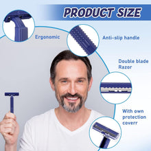 Load image into Gallery viewer, Twin Blade Stainless Steel Razors in Bulk - Ideal for Home and Charity Use