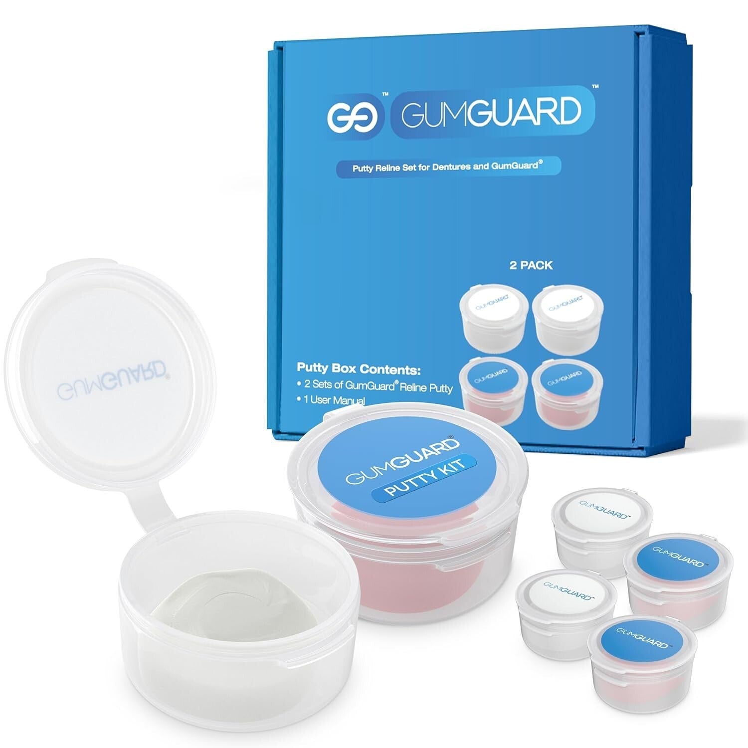 Versatile Denture Reline Set - Self-Curing Silicone for Custom Comfort & Fit