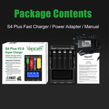 Load image into Gallery viewer, Intelligent LCD Battery Charger - Universal 4-Bay for 18650, 21700, Ni-MH &amp; More