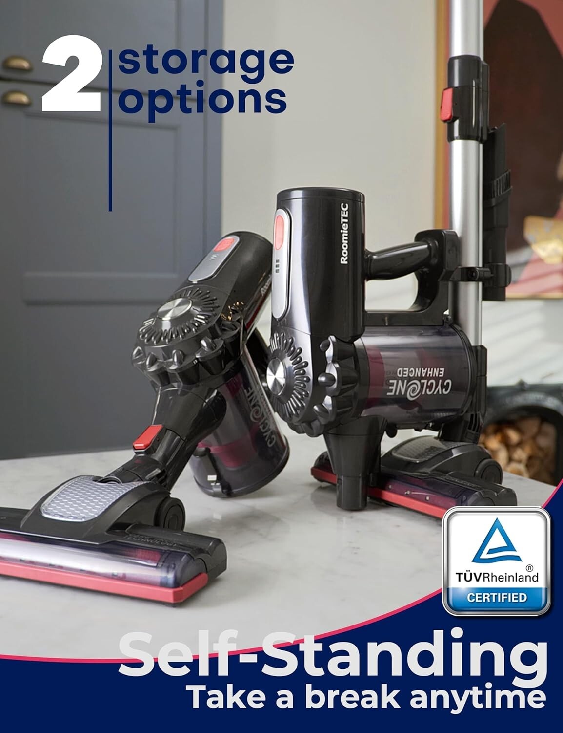 Rechargeable Lightweight Vacuum - Cordless 2-in-1 Cleaner for Deep Cleaning Pets