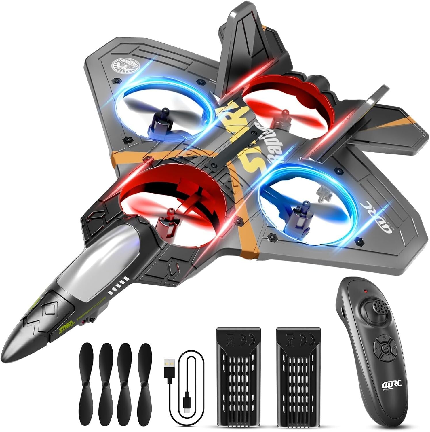 Durable V17 Remote Control Airplane - Aerial Stunts & Easy Controls for All Ages