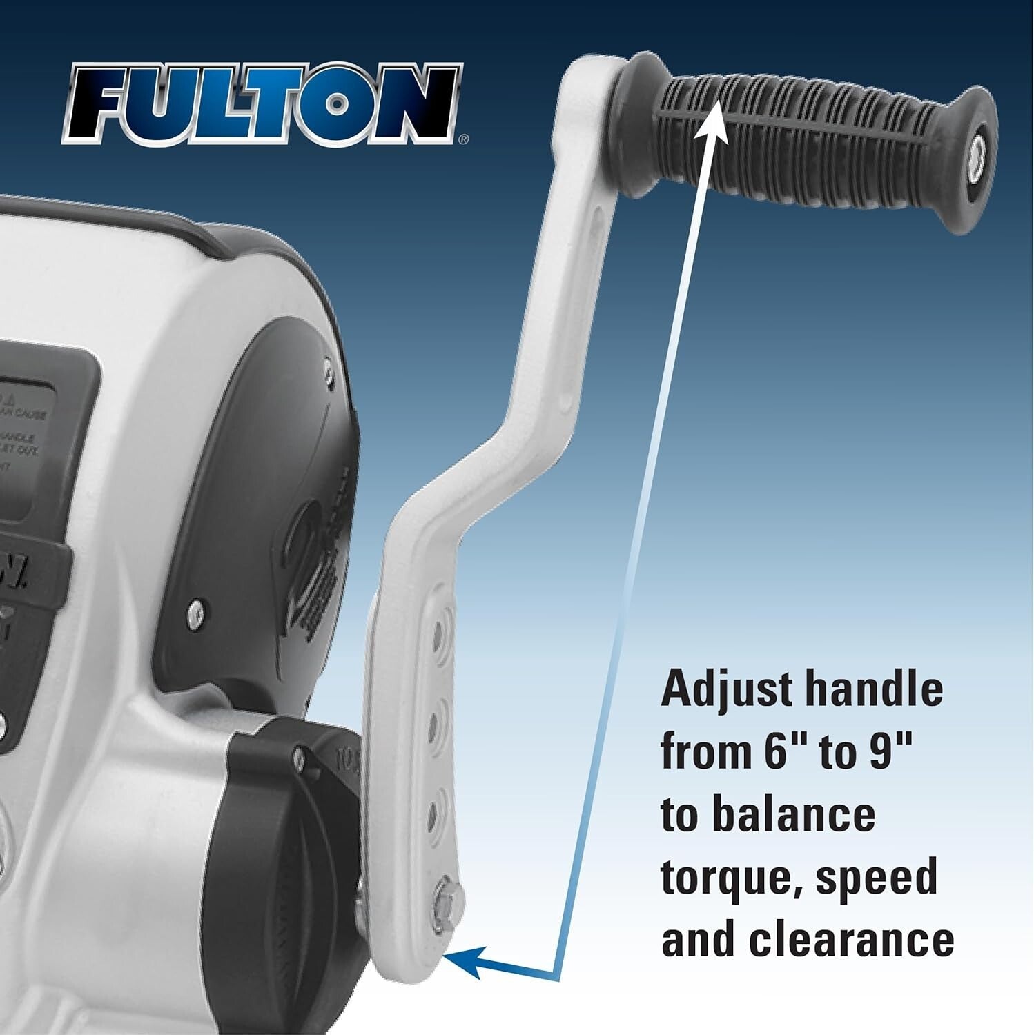 Effortless Lifting with F2 2000 lb Winch - Adjustable Handle for Custom Use
