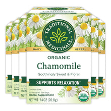 Load image into Gallery viewer, Sustainable Organic Chamomile Herbal Tea - 96 Bags, Calms Nerves &amp; Digestion