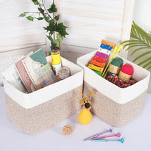 Load image into Gallery viewer, Chic 3-Piece Rectangular Storage Baskets with Slit Handles - Nursery &amp; Playroom