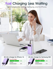 Load image into Gallery viewer, Compact 20000mAh Portable Charger with AC Wall Plug &amp; Built-In Cables for Travel