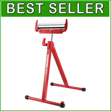 Load image into Gallery viewer, Portable Height Adjustable Roller Stand: 250 LB Load Capacity for Woodworking