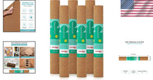 Load image into Gallery viewer, Eco-Friendly Cork Shelf Liner - 18" x 4' - Perfect for Home and Office Use
