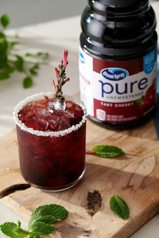 100% Pure Tart Cherry Juice, 32 Fl Oz Bottles - Pack of 8 for Optimal Health