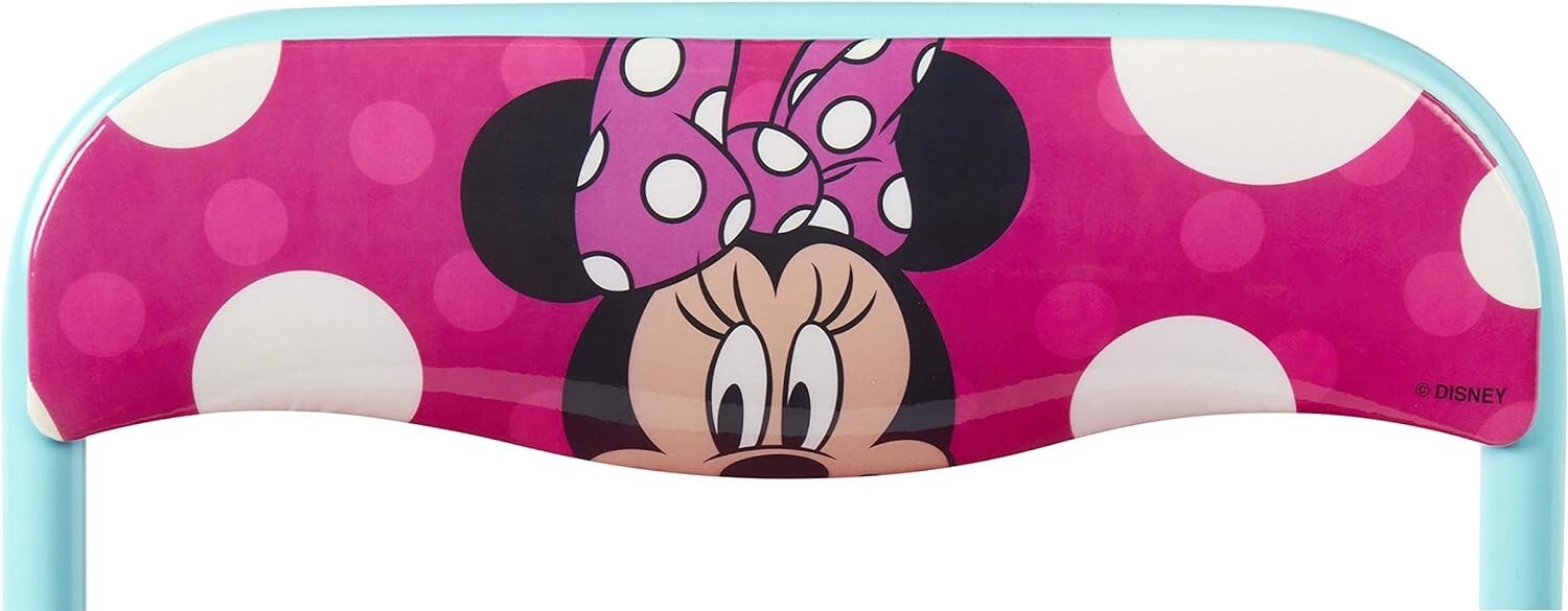 Colorful Disney Minnie Jr Activity Table Set with Chair for Kids Age 2-5