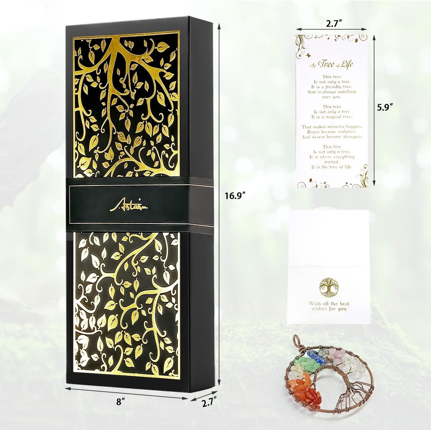 Gold Finish Memorial Wind Chimes - Beautiful Garden Decor Gift for Loved Ones