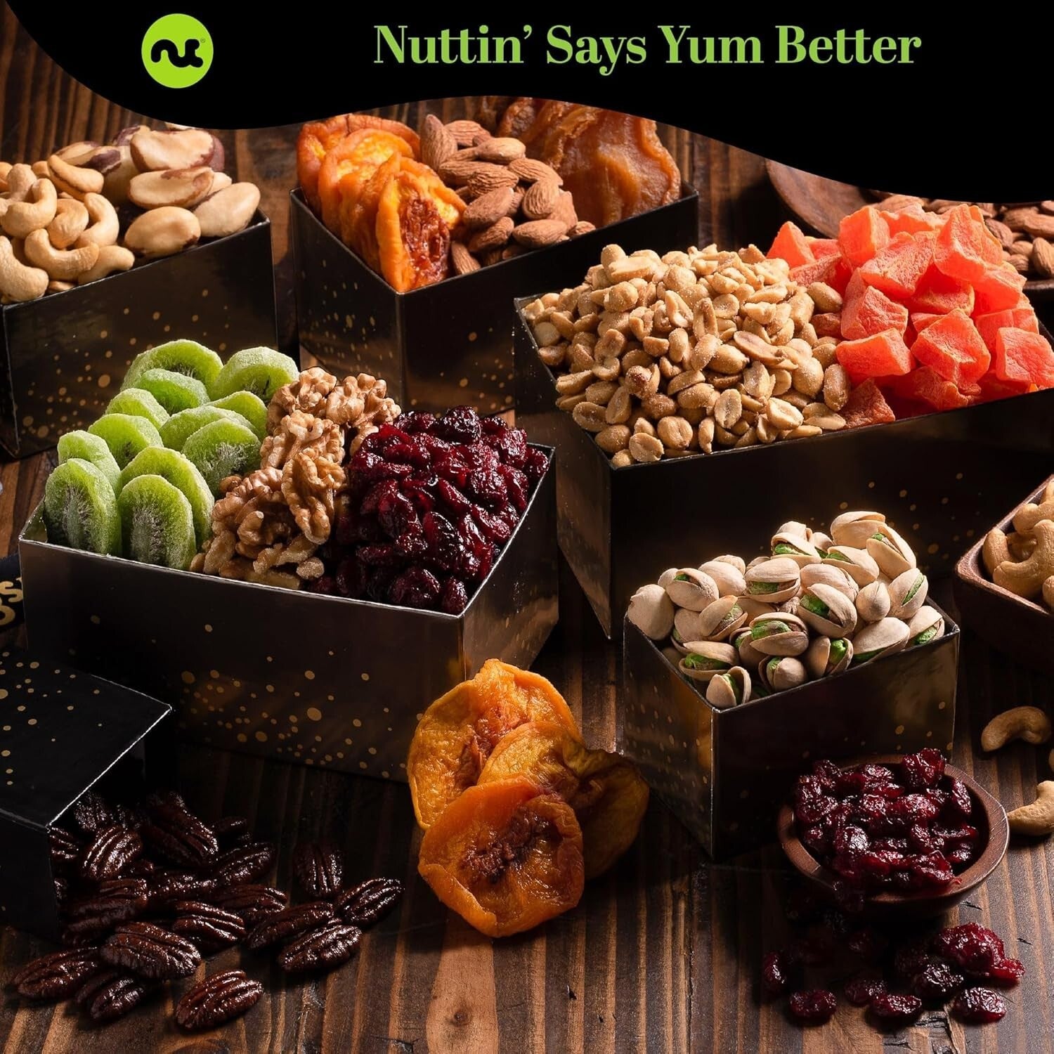 Elegant 12-Variety Snack Tower Gift Basket with Get Well Soon Ribbon - Kosher