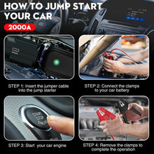 Load image into Gallery viewer, Compact Car Jump Starter with Intelligent Safety Features &amp; Dual Device Charging