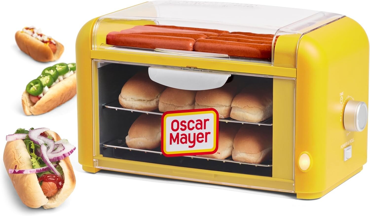 Sizzling Hot Dog Roller Oven - Extra Large Capacity for Parties & Gatherings