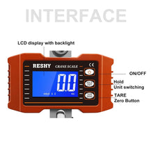 Load image into Gallery viewer, Compact Digital Crane Scale with High-Precision Sensors – 1000kg Capacity