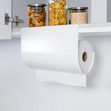 Load image into Gallery viewer, Sleek Under Cabinet Paper Towel Holder - One-Handed &amp; Space-Saving Design