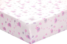 Load image into Gallery viewer, OEKO-TEX Certified Pink Elephant Crib Bedding Set - Soft Comfort for Baby Girls