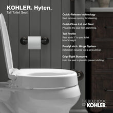 Load image into Gallery viewer, Premium White Round Toilet Seat - Quiet-Close &amp; Quick-Release for Easy Cleaning