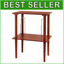 Load image into Gallery viewer, Elegant Mahogany Wooden Stand for Music Centers with 50+ Vinyl Record Holder