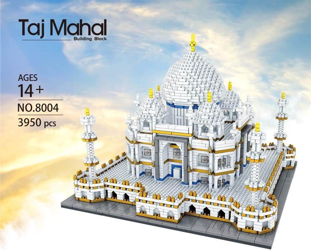 Taj Mahal Building Blocks Kit - Engaging 3950 Piece Gift for Kids & Adults