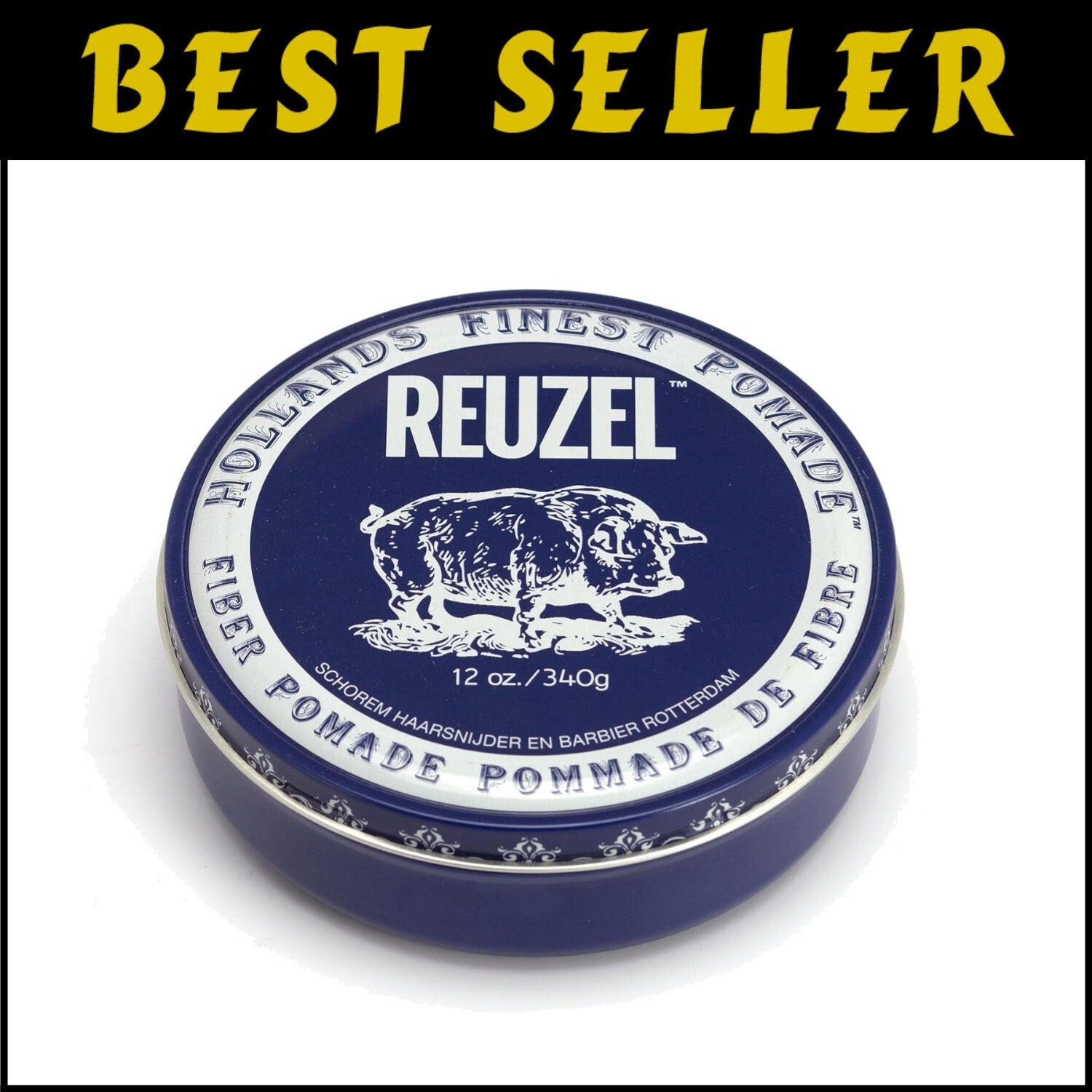 Water-Soluble Fiber Pomade 12 oz - Easy to Rinse, Flake-Free Hold for All Hair