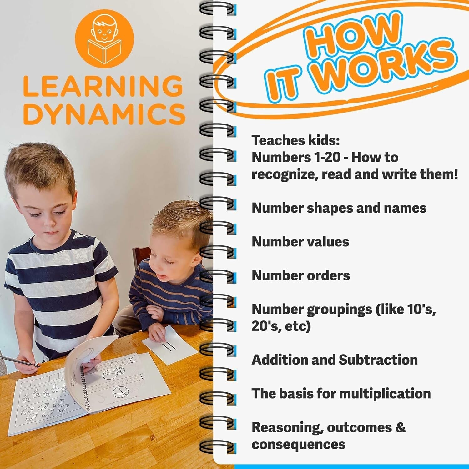 Teacher-Approved Kindergarten Math Workbook - Learn Counting & Basic Operations