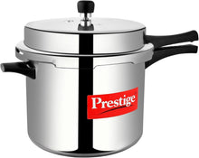 Load image into Gallery viewer, Efficient 10L Silver Pressure Cooker - Heavy-Duty Aluminum, Ergonomic Handles