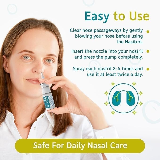 Allergen-Fighting Nasal Spray - Natural Saline for Daily Use (1.7 fl. oz.)