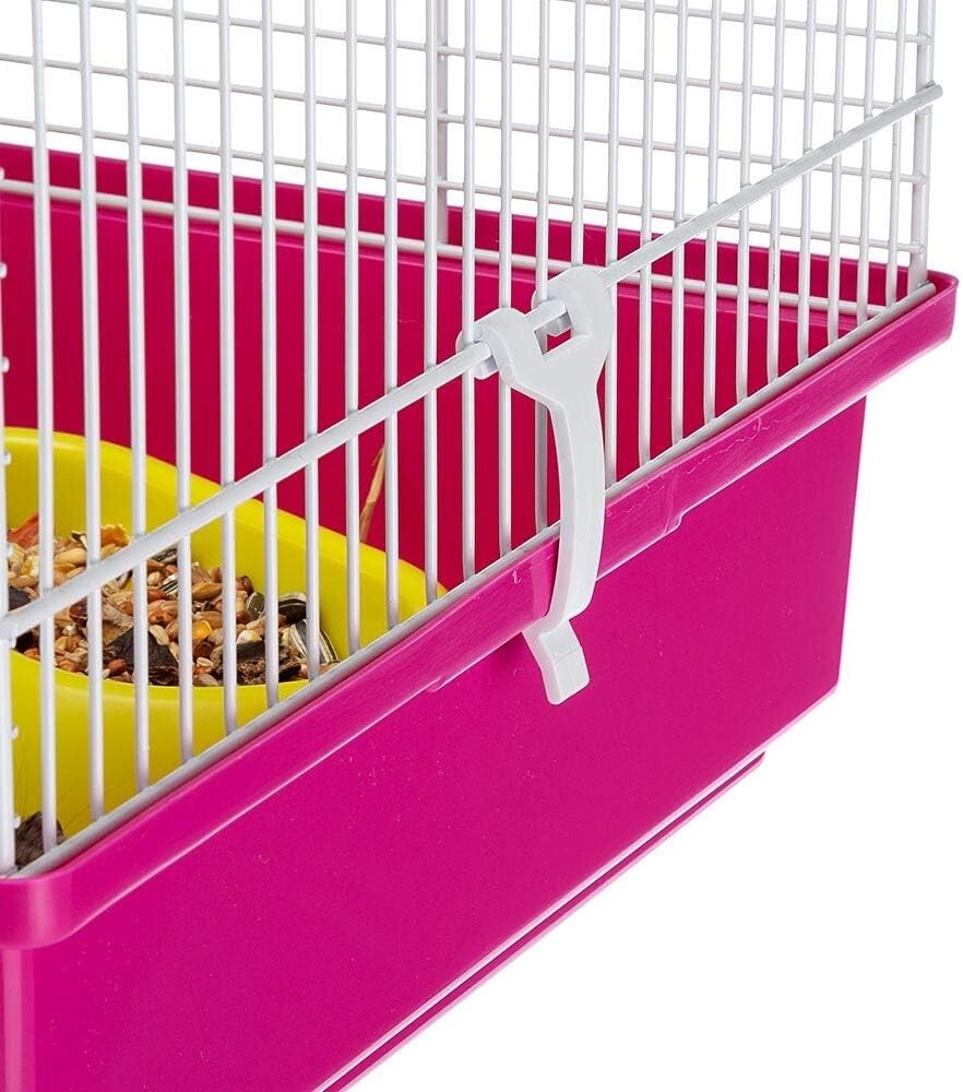 Space-Saving Laura Hamster Cage | Complete with Accessories for Small Breeds