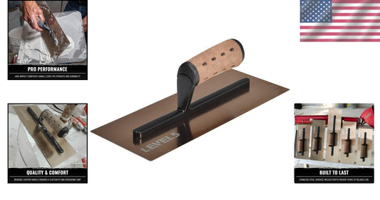 Heavy-Duty 12" Drywall Trowel: High-Impact Handle & Strong Stainless Steel Blade