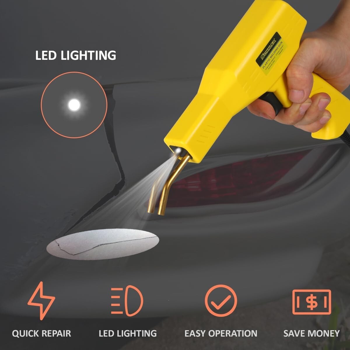 1000PCS Plastic Welder & Hot Stapler Repair Kit for Auto Bumper Restoration