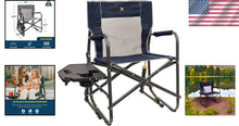Load image into Gallery viewer, Durable Folding Rocking Chair with Side Table - Perfect for Camping &amp; Relaxation