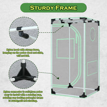 Load image into Gallery viewer, Alloy Steel Frame Hydroponic Grow Tent 24"x24"x48" - Sturdy Plant Environment