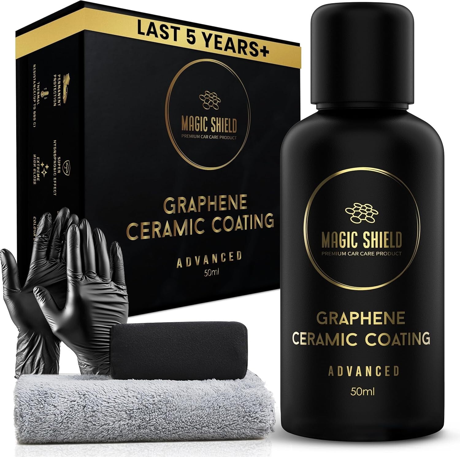 Durable Graphene Coating for Cars & Bikes - 5 Year High-Gloss Ceramic Shield