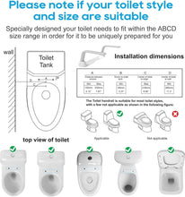 Load image into Gallery viewer, Heavy Duty, Foldable Toilet Rails for Elderly - Safety Assist up to 520 lbs