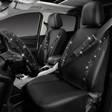 Load image into Gallery viewer, Luxury Bling Rhinestone Seat Covers &amp; Steering Wheel Cover - Universal Fit Set