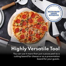 Load image into Gallery viewer, Restaurant-Grade 18" Wooden Pizza Peel with 24" Handle - Sturdy and Lightweight