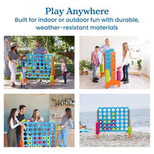 Load image into Gallery viewer, Jumbo 4-To-Score Giant Connect 4 Game - Vibrant Indoor/Outdoor Fun!