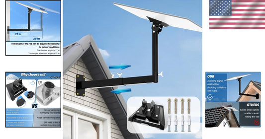 Durable Alloy Steel Starlink Gen 3 Mount, Adjustable for Optimal Signal Angle